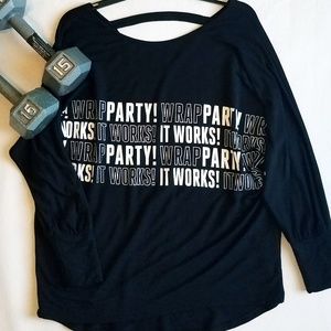 It Works Wrap Party Dolman Top
